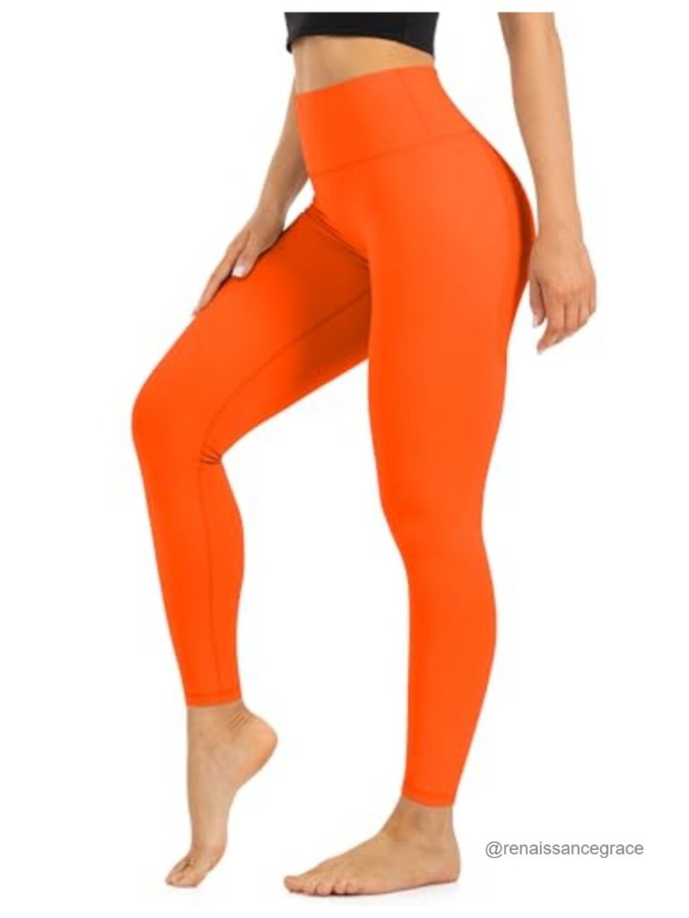 High Waist Opaque Soft Tummy Control Leggings for Yoga Running Gym